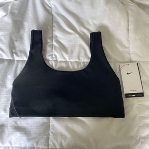 Black Nike sports bra
